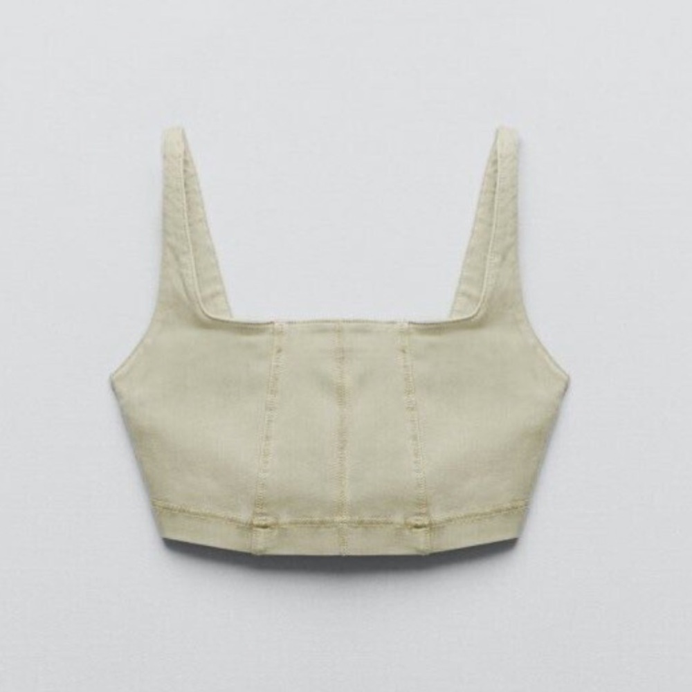 Zara Denim Capsule Collection Top - Picture 1 of 4